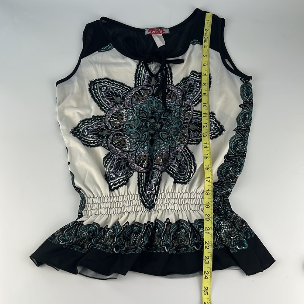 Carol Rose Tank Top Blouse Sz: Small - Picture 8 of 10